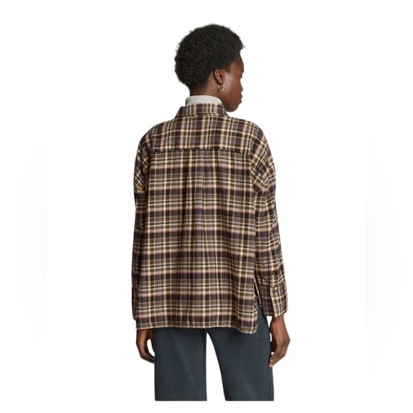Everlane plaid Boxey fit flannel NWT - Picture 3 of 14